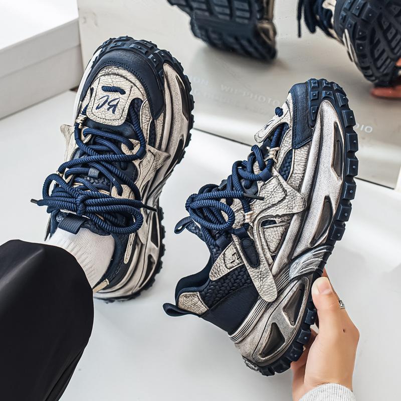ins catwalk student sneakers platform heightened breathable dad shoes comfortable running shoes autumn