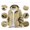 Men Jacket Spring and Autumn Fashion Versatile Windproof Waterproof Workwear Hooded Jacket Outdoor Travel Leisure Camping Jacket