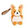 Cute Dog Plush Keychain Cartoon Stuffed Puppy Bag Pendant Backpack Charm Kawaii Animal Key Ring Holder Birthday Kids Gifts