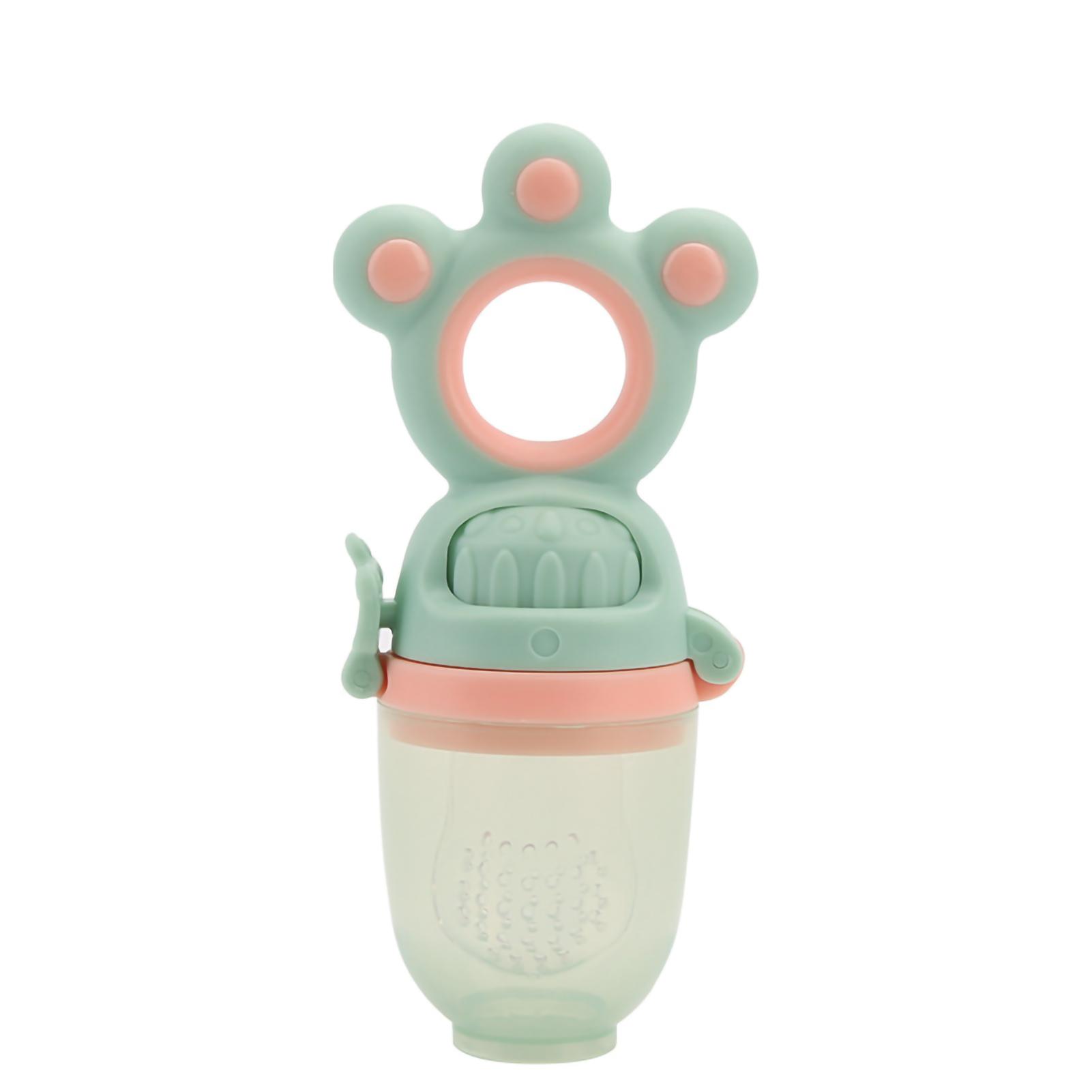 

Детская фруктовая вращающаяся соска-пустышка безвкусная силиконовая симпатичная форма для подачи овощей циан