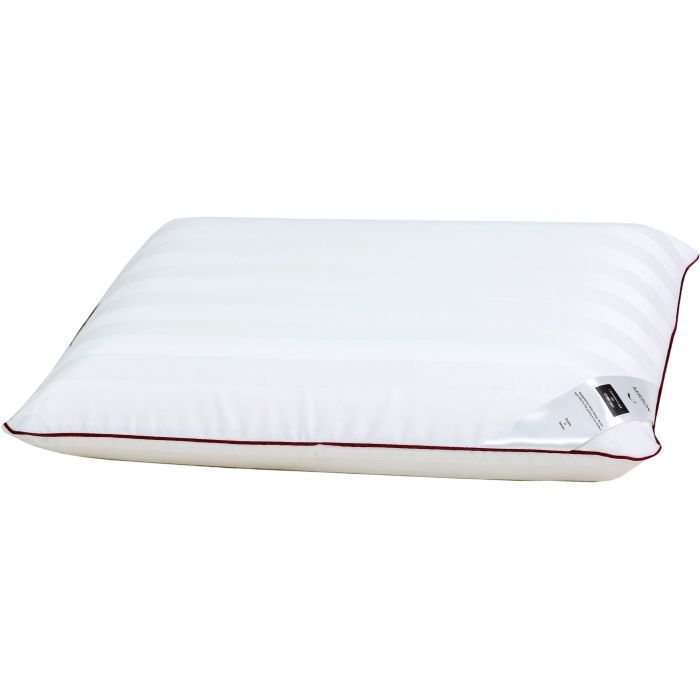 

Polyester (Anti-Allergen) Pillow №6045 Noble stripe Royal Pearl100% cotton, 100% polyester filling. Medium. 590*430*120 білий