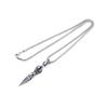 Antique Vajra Evil Jiang Dagger Necklace Unisex Pendant Rock Chain India Ganesha Buddhism Jewelry for Men
