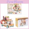Kids Wooden Ice Cream Cart Toy With Safe Material For Imaginative Play