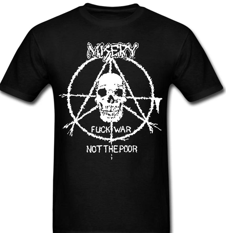 

MISERY F WAR NOT THE POOR T shirt band Hardcore anarcho Punk Rock L