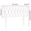 VidaXL LED Headboard Bedroom Furniture Single Bed Accessory Headboard Bed Frame Interior Light Grey 3123608