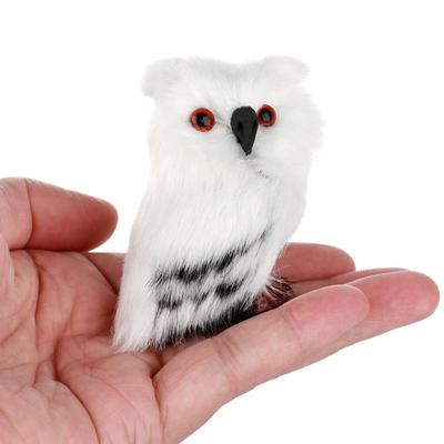 4pcs Owl Ornament Artificial Wool Owl Christmas Gift Christmas Tree Decoration Pendant