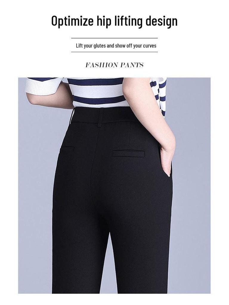 Damen High-Waist Fishtail Schlaghose mit unregelmäßigem Saum - Bügelfrei, lässiger Sommerstil für Petite-Figuren