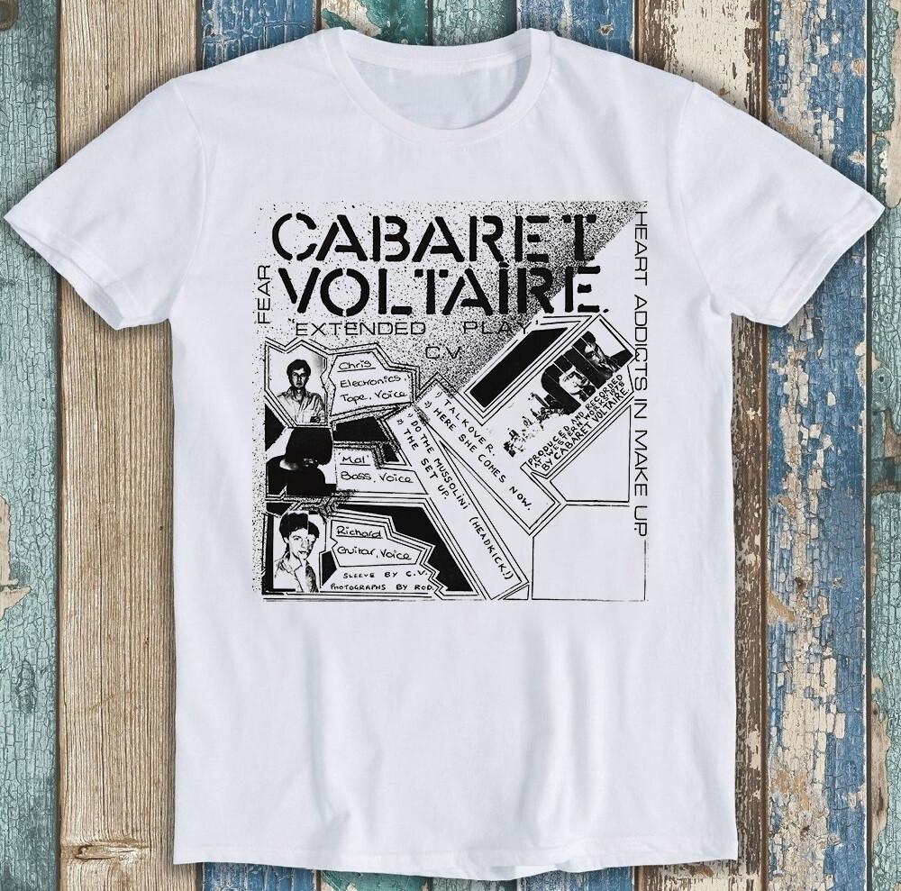 Cabaret Voltaire Fear Hearth Addicts Punk Rock Music Funny Gift Tee T Shirt 1835