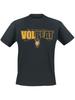Volbeat Official Men'S Heavy Metal Band T-Shirt - Graphic Tee Featuring God of Angels Trust with Ram Head & Volbeat Logo