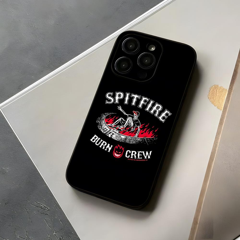 Spit Fires SkateBoards Phone Case For Iphone 15 16 12 Peace 14 Se 2020 2022 Pro Max 11 13 Xr X Xs Plus Funda Shell Cover