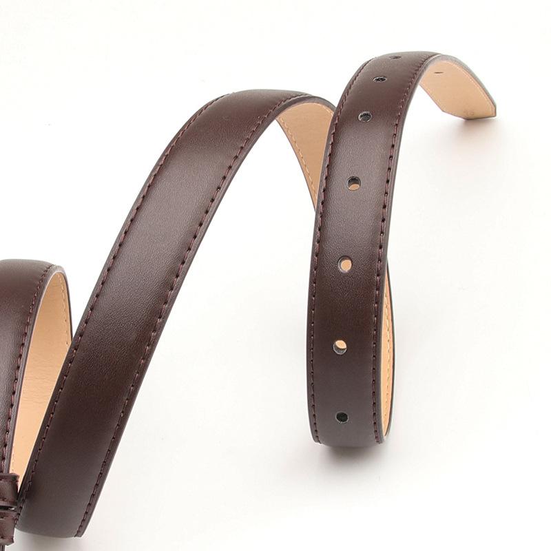 New Korean Version Simple and Versatile Trendy PU Pin Buckle Belt for Women Student Decorative Shirt Jeans Belt