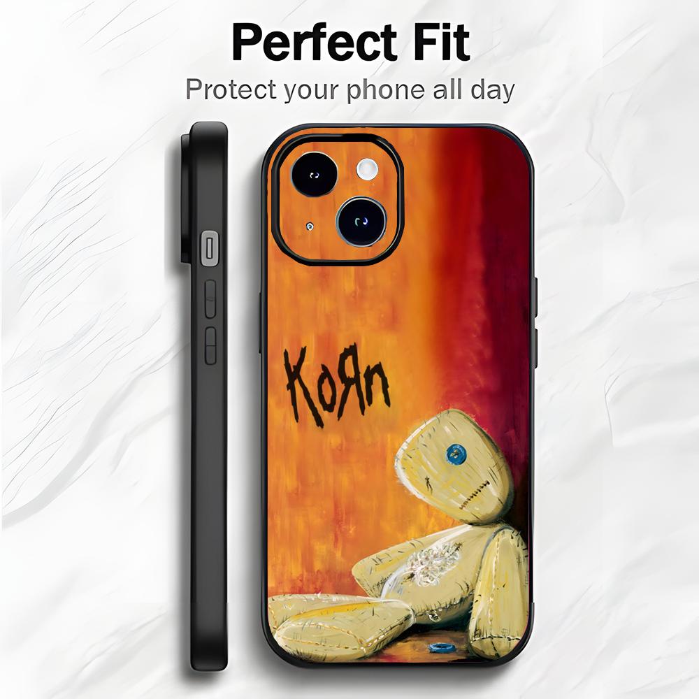 

NuMetal Heavy American Band K-Korn Phone Case Phone Case Trend Soft Packaging Lightweight For iPhone17 16 15 14 ProMax iphone12pro
