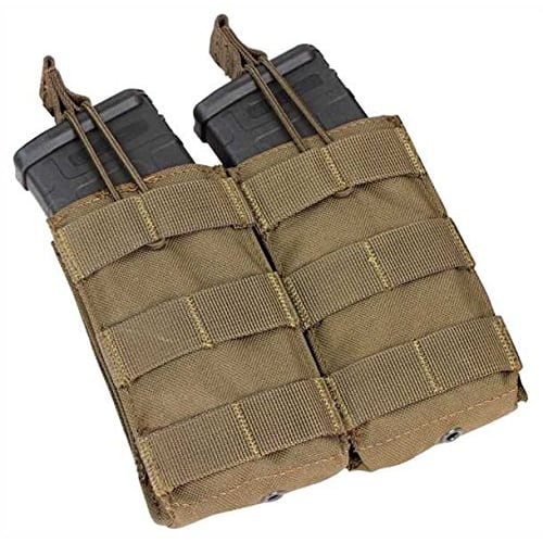CONDOR Double Mag Pouch for M4/M16 Open Top MA19, Coyote Brown