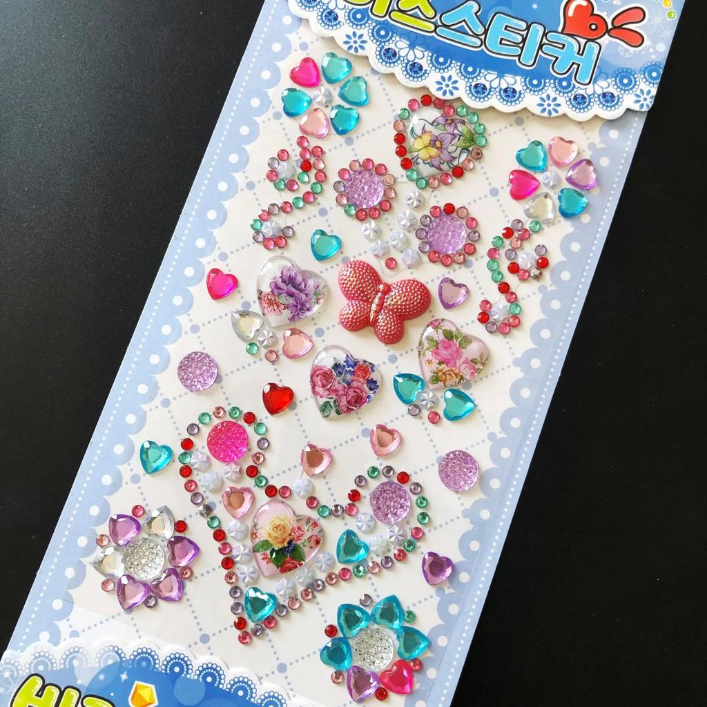 Self Adhesive 3D Diamond Rhinestone Sticker Acrylic Crystal Creative DIY Craft Gems for Phone Case Laptop Decoration