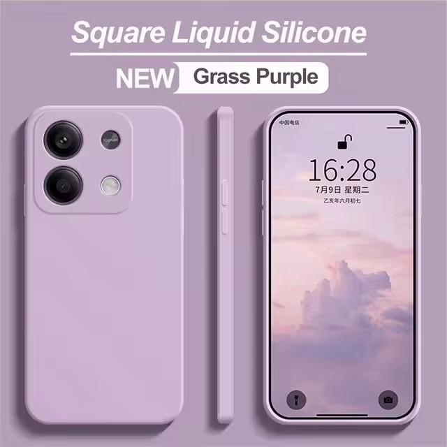 

Оригінальний рідкий силіконовий чохол для телефону Xiaomi Redmi Note 13 pro 5G М’яка протиударна задня кришка для Xiaomi Redmi Note 13pro Чохли Redmi Note 13 Pro 5G