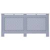 Cache-radiateur - VIDAXL - Anthracite - MDF - Espace de rangement pour livres et ornements