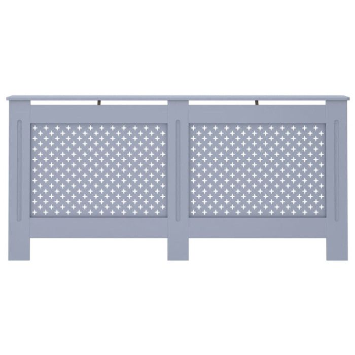 Cache-radiateur - VIDAXL - Anthracite - MDF - Espace de rangement pour livres et ornements