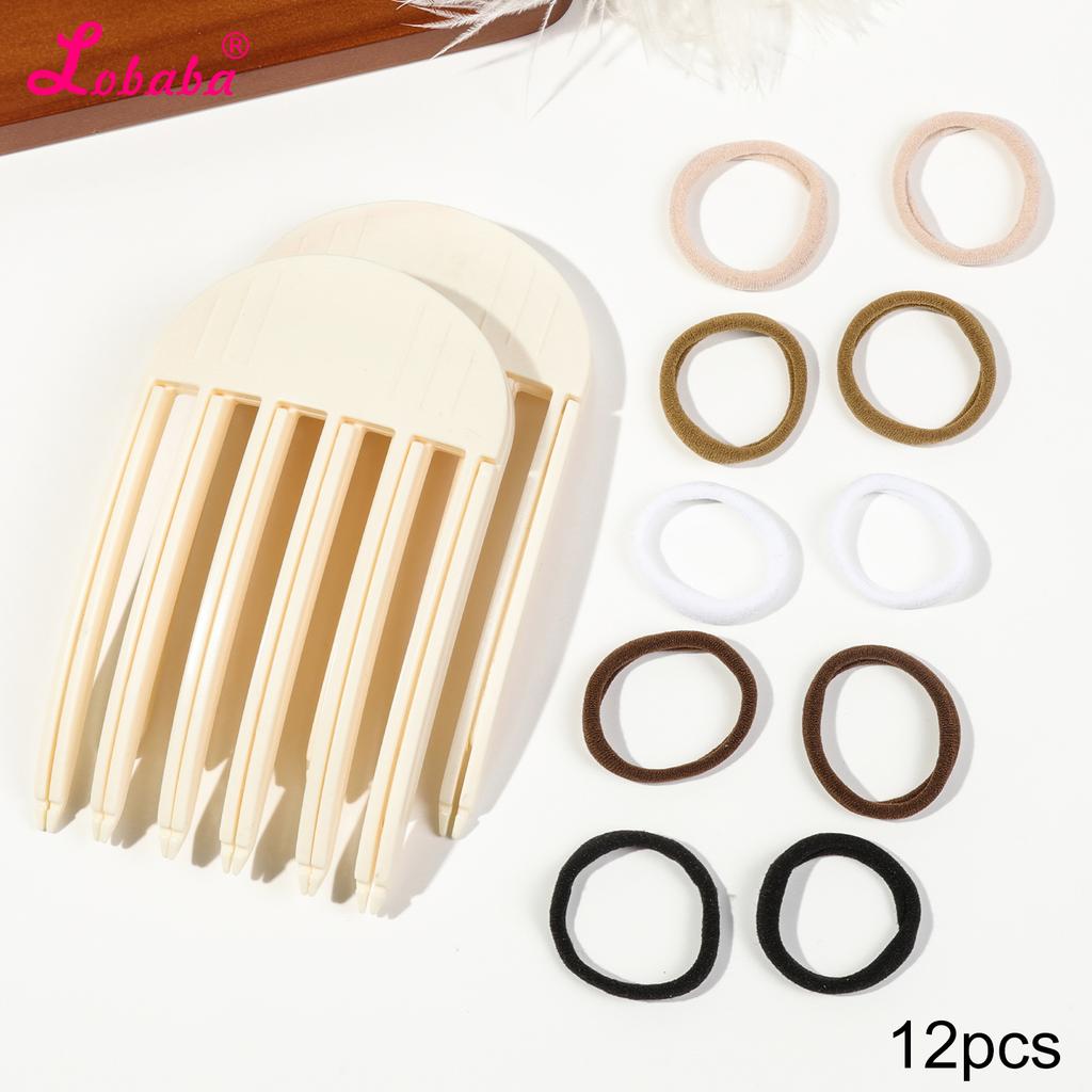 High Cranial Top Accessories Wind Plastic Comb Hair Roots Natural Fluffy Lazy People No Trace Hair Clip Hair Styling Accessories