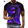 Funny Men's T Shirt Animal Chicken Print Summer Casual Short Sleeve Tee Street Fashion O-Neck Pullover Men's Oversized Clothing