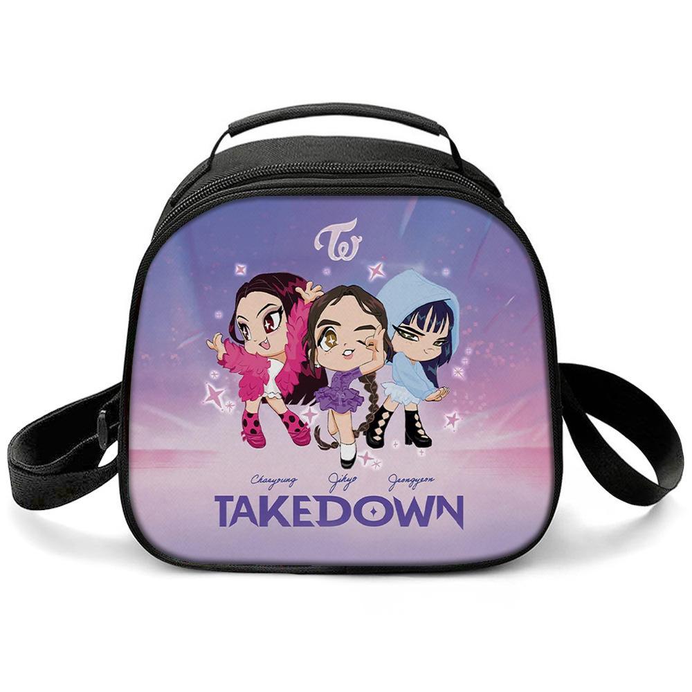 KPOP Witch Hunters Printed Cartoon Student Warm Lunch Bag Messenger Bag