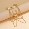 Tassel V-Shaped Metal Snakeskin Pattern Bracelet Female Fashion Summer Fashion New Special-Interest Design Play Photo Ornament