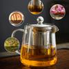 GIANXI Chinese Kung Fu Tea Pu 'er Tea Pot Flower Teapot Coffee Pot Heating Glass Tea Set High Quality Glass Teacups