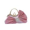 2025 Luxury Women French Shiny Bow Wedding Party Evening Handbag Fashion Designer Handmade Diamond-encrusted Banquet Clutch Bag