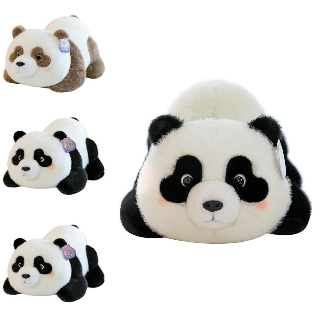 Entzückendes Plüsch-Pandakissen Realistisches Stofftier Spielzeug Weiches Kuscheltier Geschenk für Kinder