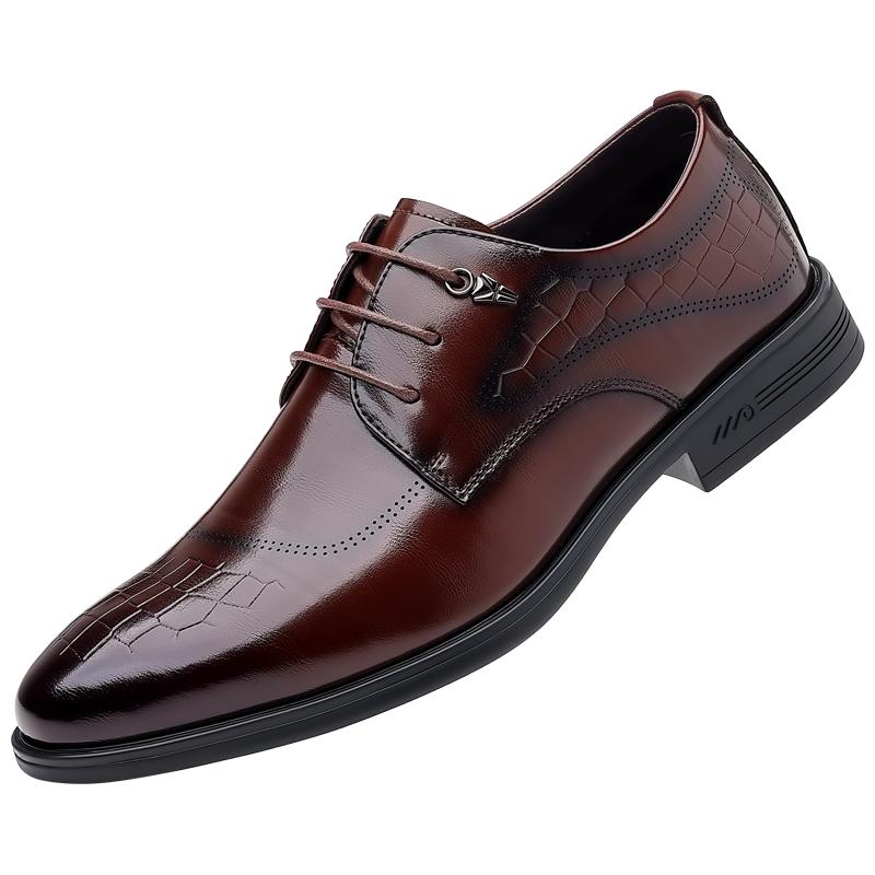 Business Classic Men's Leather Shoes Retro elegant gentleman style Party and daily formal office Luxury quality adult shoes