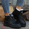 New Style Winter and Autumn Women's Warm Martini Boots with Added Padding, Thick Straps and Thick Soles, Short Boots Shoes