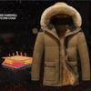 Winter Coat Plus Size Men Jacket Warm Overcoat Outwear Cotton Hooded Down Coat