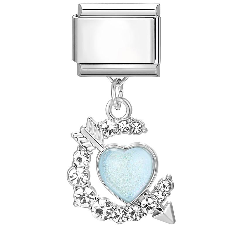 New Lovely Cat Dog Rabbit Flower Heart Strawberry Italian Charm Links Fit 9MM Stainless Steel Bracelet Women Men DIY Making Gift