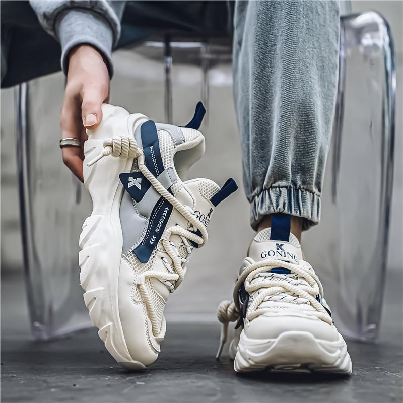 

2025 new lightweight and breathable mesh dad shoes men s trend casual and versatile summer sports shoes men s factory straight hair 44