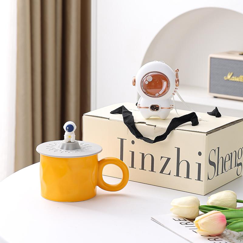 New Product Creative High-value Charging Hand Warmer Mug Coffee Ceramic Set with Gifts, Cute Home