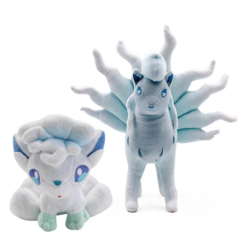 High-Quality Ninetales and Ice Vulpix Evolution Plush Doll