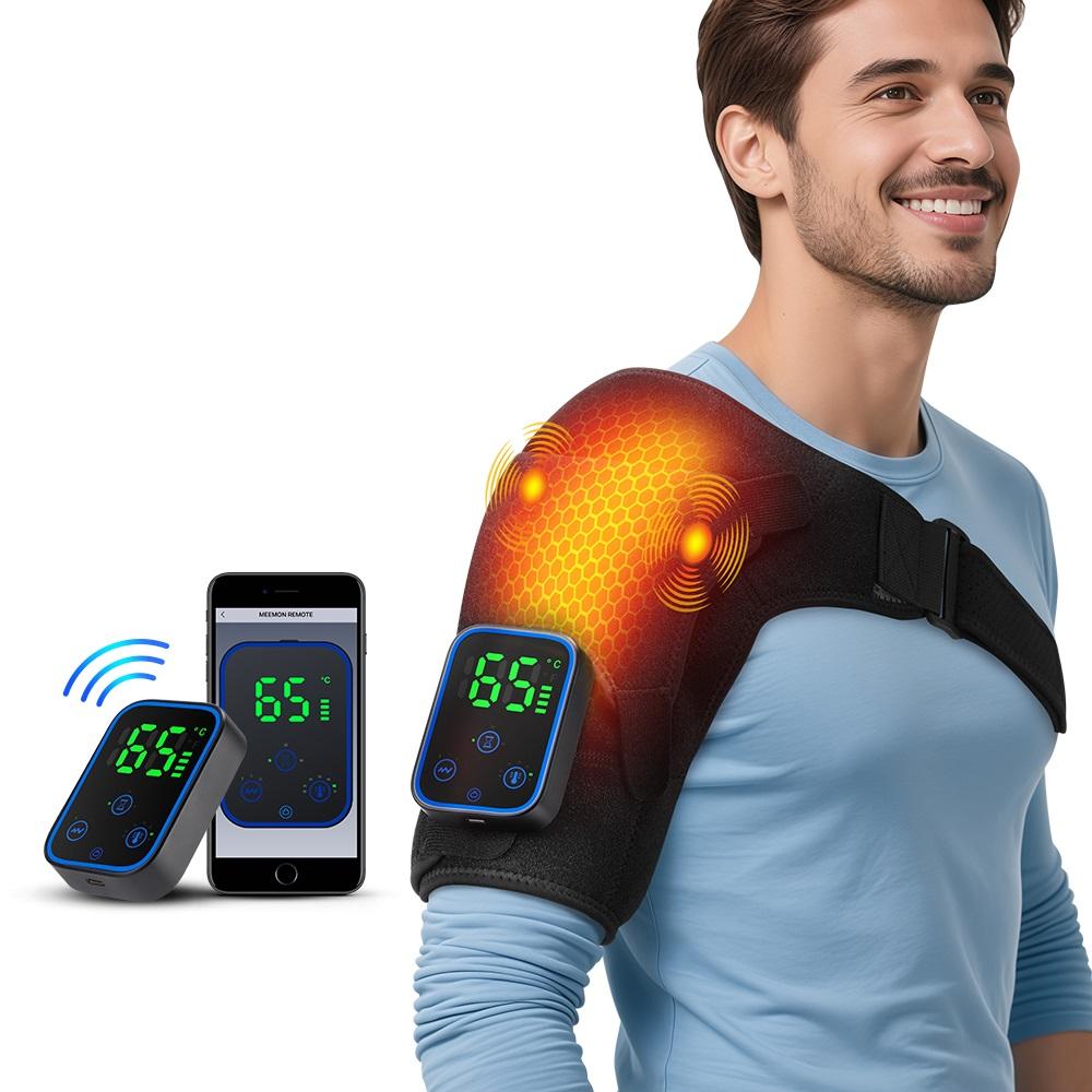 Shoulder Protection for Joint Knee Elbow Massager Vibrador 3 in 1 Knee Pads Heated Relax Muscle Relaxation Massage Belt Wireless
