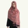 Eșarfă lungă stil boem pentru femei cu imprimeu paisley, franjuri, broderie, wrap moale din lână artificială, toamnă iarnă