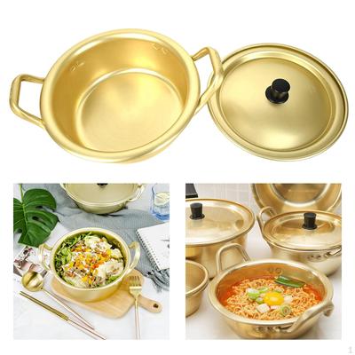 Korean Noodle Pot - Stainless Steel Soup Cooker with Lid