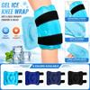 Gel Ice Pack for Knee Cold and Hot Therapy with Adjustable Nylon Straps Reusable Knee Wrap for Leg Pain Relief and Injury Recovery