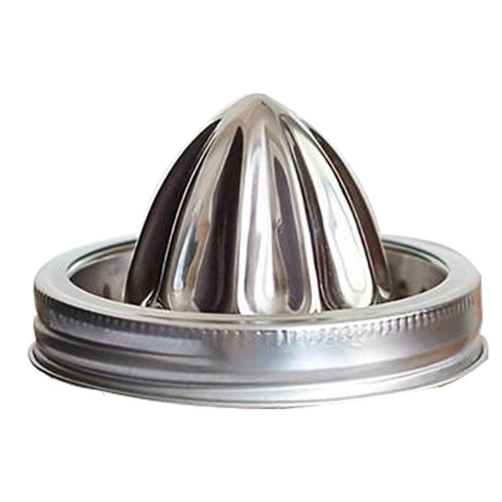 

Rustproof Lemon Squeezer Stainless Steel Citrus Reamer Portable Manual Juicer Lid Mason Jar срібний