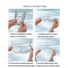 20PCS Folding Clothes Hanger Travel Portable Clothes Hanging Rack Space Saving Home for Dress Pants Suit Student Dormitory