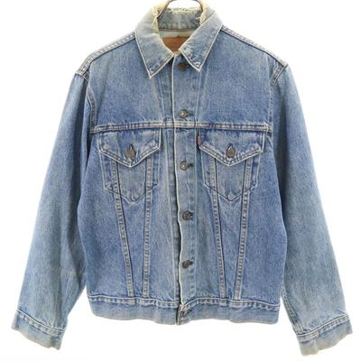 70s 80s Made In USA Vintage Long Sleeve Denim Jacket 38 Jeans Men's Used
