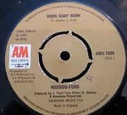 7inch Record HUDSON-FORD - Burn Baby Burn AMS7096 A&M Records 1974 UK Rock Used