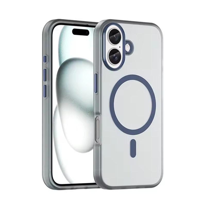 Luxury Magnetic Wireless Charge For Magsafe Case For iPhone17 Air 16E 15 14 13 12 11 Pro Max Plus Shockproof Colour Matte Bumper Cover