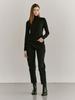 NOUVE Slim Fit Turtleneck T-Shirt - Black