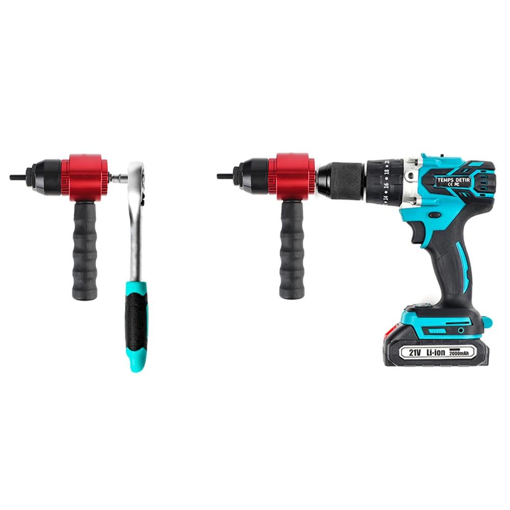 Unealtă de nituit rapid cu piulițe cu inserție tip plug-in DIY M3 M4 M5 M8 Mașină electrică de nituit piulițe de uz casnic Convertor pistol electric de nituit piulițe de calitate industrială