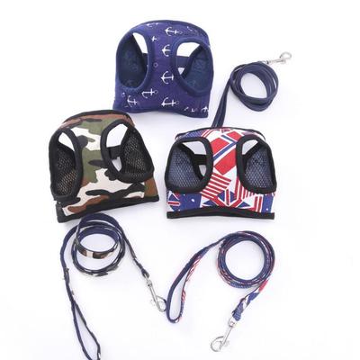 Neuer Eingang Leinwand Hundegeschirr & Leinen Set - Sommer Weste Stil