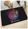 Predator Claw Print Welcome Mat Non-Slip Indoor Rug Living Room Rug Kitchen Floor Mat Pet Lovers Doormat Sofa Table Area Rug