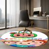 Cocomelon Printed Round Rug Carpet Chair Rug Area Rug Entryway Doormats,for Office Chair Living Room Bedroom Kitchen Room.
