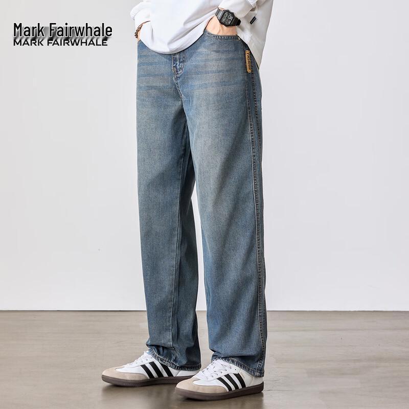 Mark Fairwhale Men's Tencel Lyocell Loose Jeans